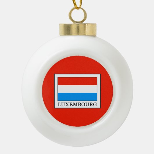 Luxemburg Keramische Bal Ornament (Voorkant)