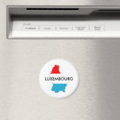 luxemburg land vlag plattegrond silhouet magneet (Insitu (Vaatwasser))