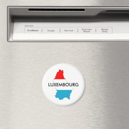 luxemburg land vlag plattegrond silhouet magneet (Insitu (Vaatwasser))