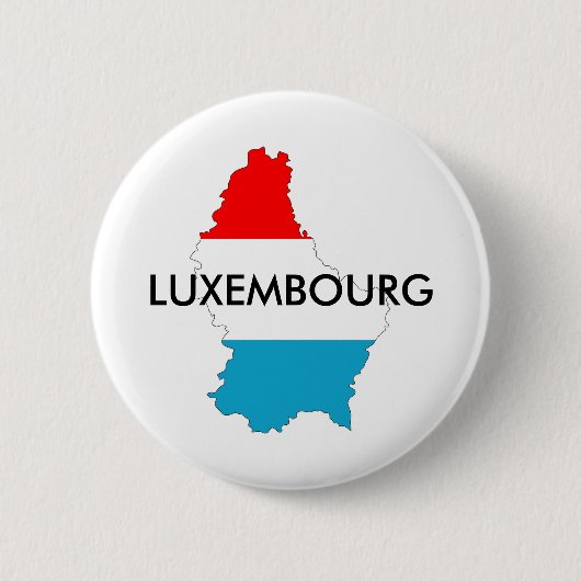 luxemburg land vlag plattegrond silhouet ronde button 5,7 cm (Voorkant)