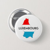 luxemburg land vlag plattegrond silhouet ronde button 5,7 cm (Voorkant /achterkant)