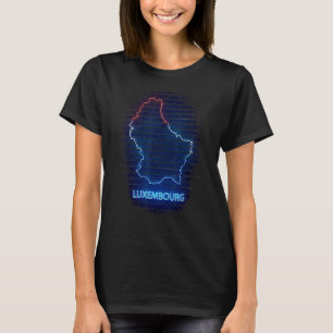 LUXEMBURG landenoverzicht Vlag T-shirt