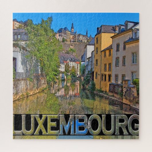Luxemburg Legpuzzel (Verticaal)