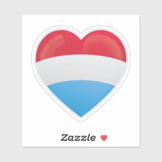 Luxemburg Liefdesicoon Sticker (Vel)