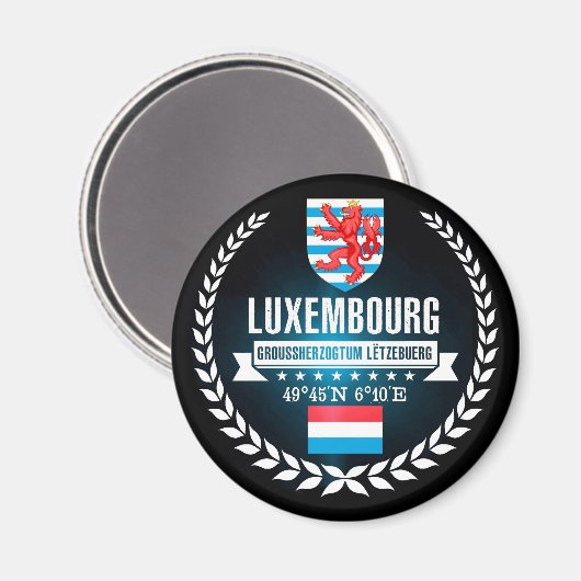 Luxemburg Magneet (Voorkant / Achterkant)