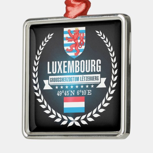 Luxemburg Metalen Ornament (Links)