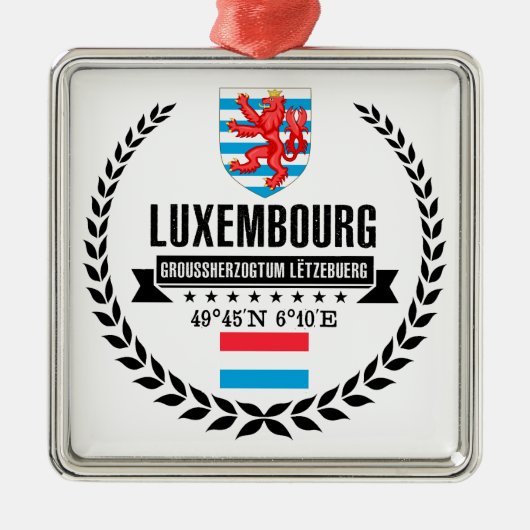 Luxemburg Metalen Ornament (Voorkant)