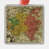 Luxemburg - Panoramische KaartLuxemburg Metalen Ornament (Voorkant)