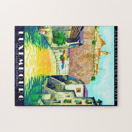 - Luxemburg - reisposter Puzzle Legpuzzel (Horizontaal)