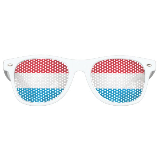 Luxemburg Retro Zonnebril (Voorkant)