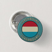 Luxemburg Ronde Button 3,2 Cm (Voorkant /achterkant)