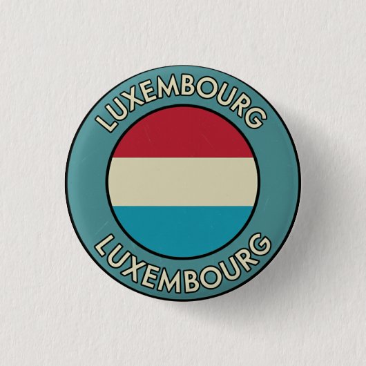 Luxemburg Ronde Button 3,2 Cm (Voorkant)