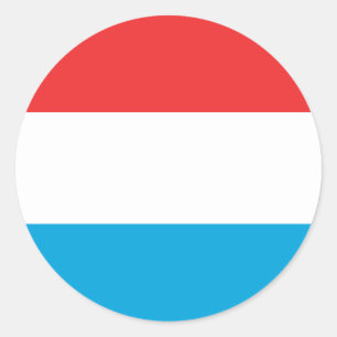 luxemburg ronde sticker