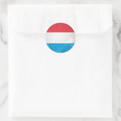 Luxemburg Ronde Sticker (Tas)