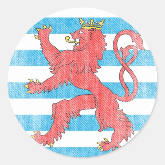 LUXEMBURG RONDE STICKER (Voorkant)