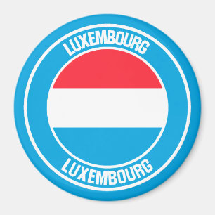 Luxemburg Round Emblem Magneet