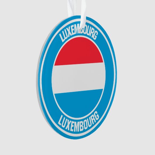 Luxemburg Round Emblem Ornament (voorkant)