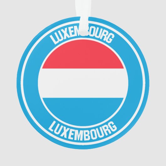 Luxemburg Round Emblem Ornament (achterkant)