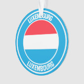 Luxemburg Round Emblem Ornament (voorkant)