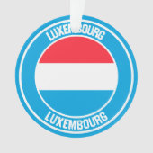 Luxemburg Round Emblem Ornament (voorkant)
