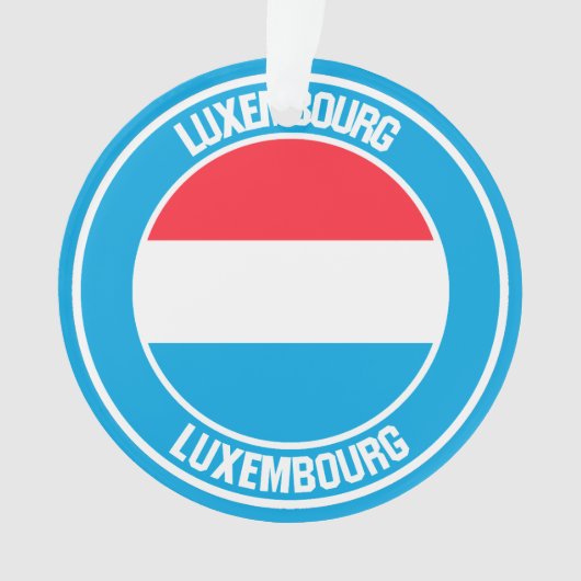 Luxemburg Round Emblem Ornament (voorkant)