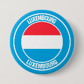 Luxemburg Round Emblem Ronde Button 7,6 Cm (Voorkant)