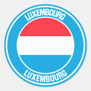 Luxemburg Round Emblem Ronde Sticker