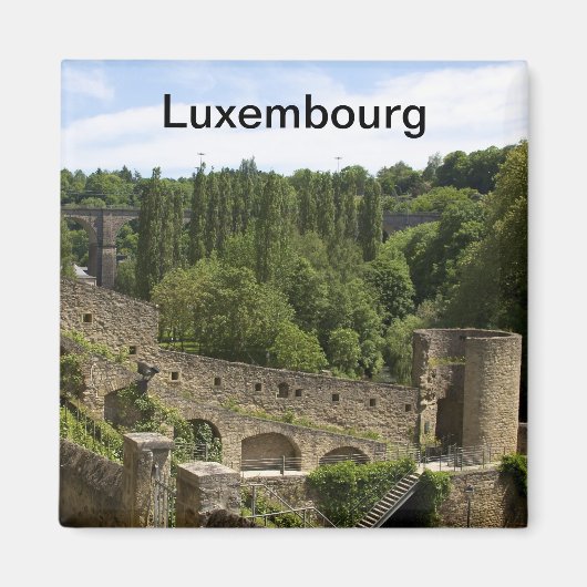 Luxemburg ruïnes magneet (Voorkant)