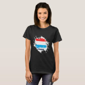 Luxemburg Splash T-shirt (Voorkant volledig)