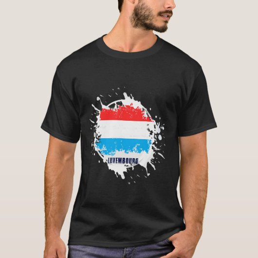 Luxemburg Splash T-shirt (Voorkant)
