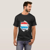 Luxemburg Splash T-shirt (Voorkant volledig)