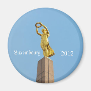 Luxemburg stad gouden dame magneet