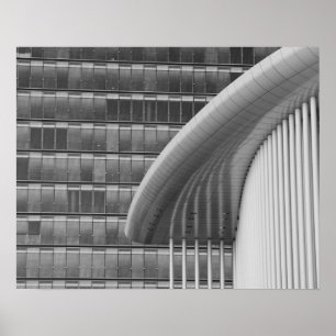 Luxemburg, Stad Luxemburg, Kirchberg-plateau. Poster
