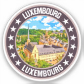 Luxemburg Sticker (Voorkant)