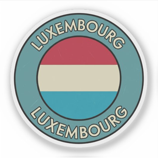 Luxemburg Sticker (Voorkant)