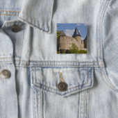Luxemburg, Sûre riviervallei. Bourscheid, Vierkante Button 5,1 Cm (In situ)