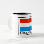 Luxemburg Tweekleurige Koffiemok (Voorkant links)