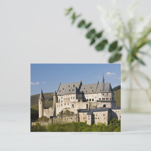 Luxemburg, Vianden. Vianden Chateau (b. 15th Briefkaart (Staand voorkant)