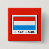 Luxemburg Vierkante Button 5,1 Cm (Voorkant)