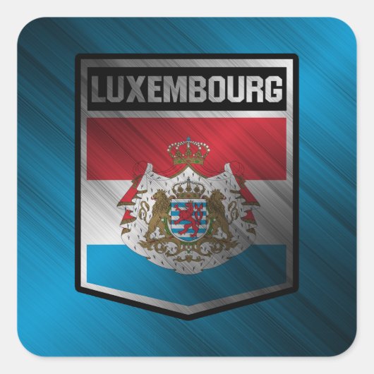 Luxemburg Vierkante Sticker (Voorkant)
