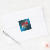 Luxemburg Vierkante Sticker (Envelop)