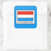 Luxemburg Vierkante Sticker (Tas)