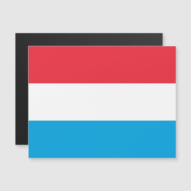 Luxemburg - vlag - (Voorkant / Achterkant)