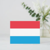 Luxemburg - vlag - briefkaart (Staand voorkant)