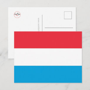 Luxemburg - vlag - briefkaart