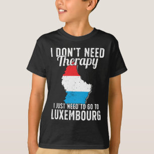 Luxemburg Vlag I Vakantie Luxemburg  T-shirt