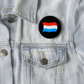 Luxemburg Vlag Knop Ronde Button 5,7 Cm (In situ)