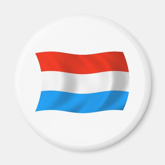 Luxemburg Vlag Magneet (Voorkant)