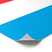 Luxemburg - vlag - poster (Hoek)