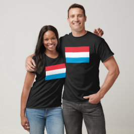 Luxemburg Vlag T-Shirt, Patriotisch T-Shirt